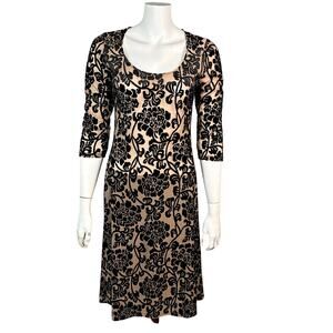 VTG Betsey Johnson dress Medium burnout velvet witchy whimsigoth floral 90s
